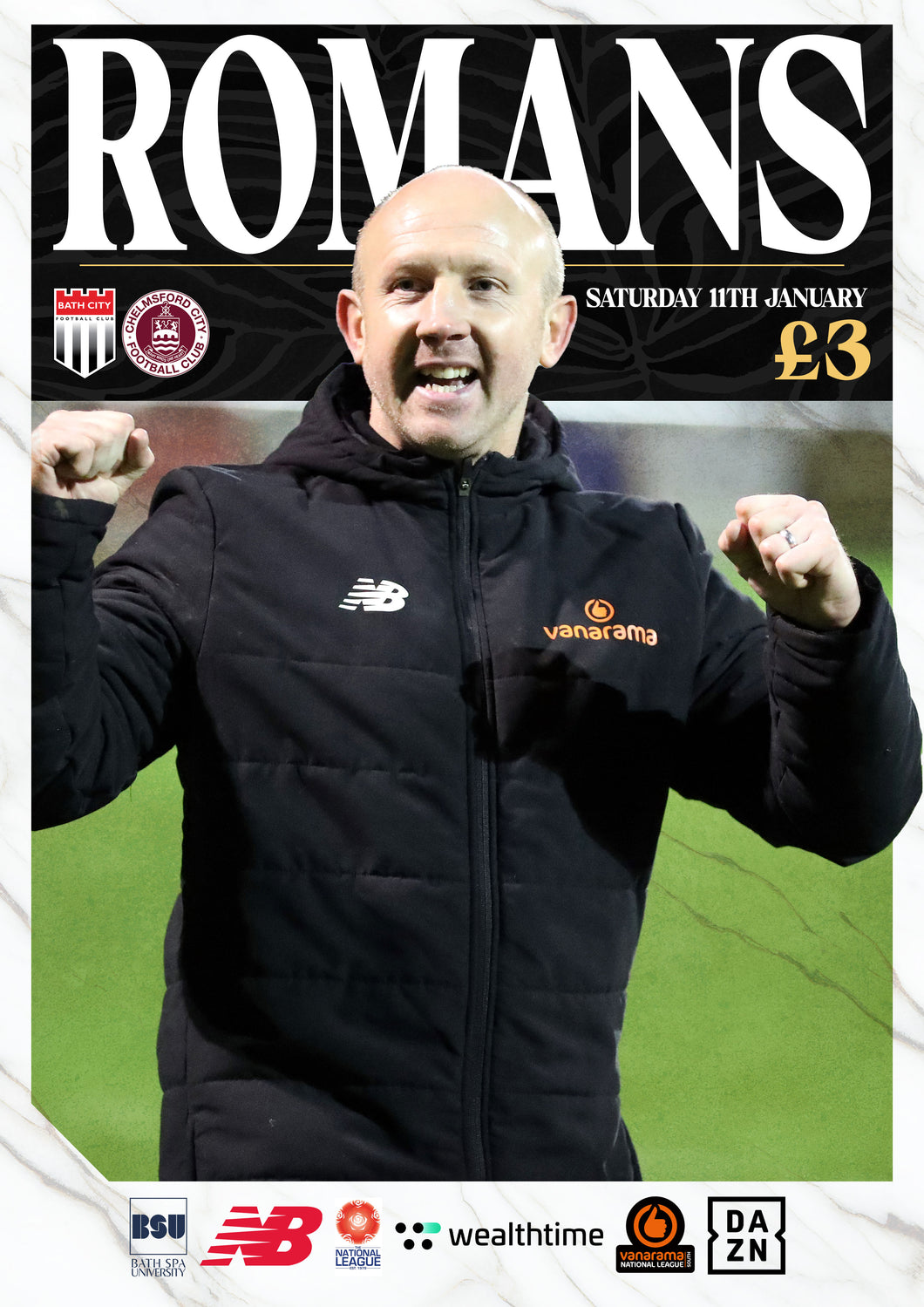 Matchday Programme v Chelmsford City - Tuesday 4 February 2025