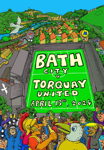 Bath City v Torquay Utd Commemorative Poster