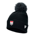Bobble Hat - Black with Club Crest