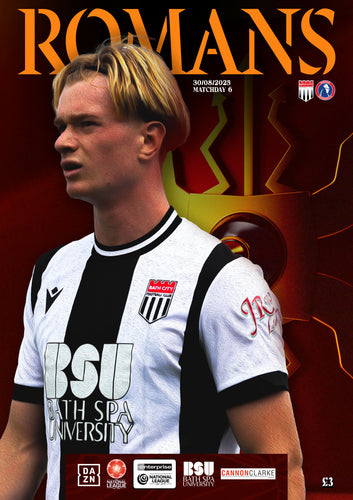 Matchday Programme v Dorking Wanderers - Saturday 30 August 2025
