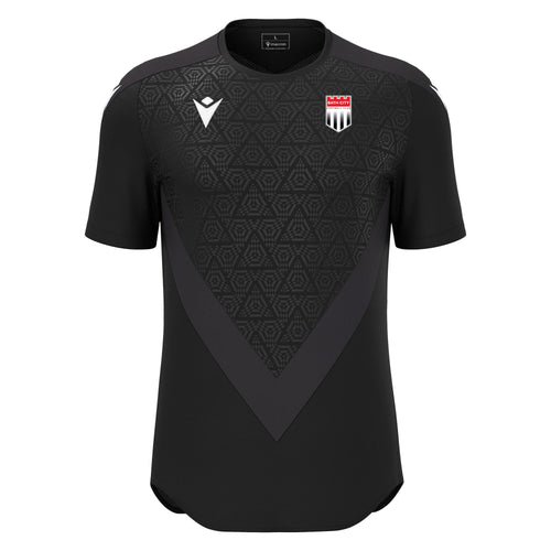 T-Shirt in Black - Macron Wisp Design