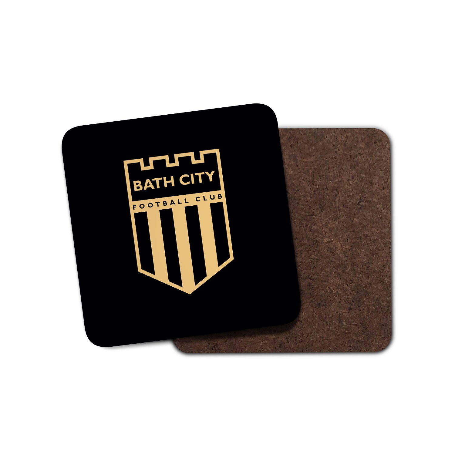 Bath City Black and Gold Coaster